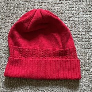 Coldwater Creek Red Knit Hat